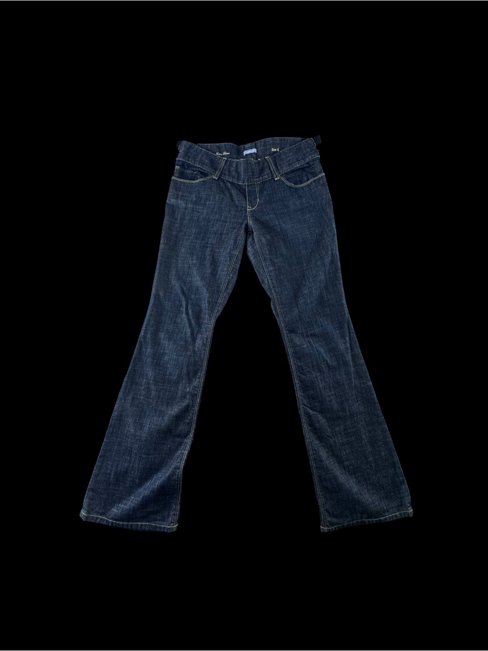 Gap maternity jeans Dark Blue Women's Bootcut Jeans additional elastic sides